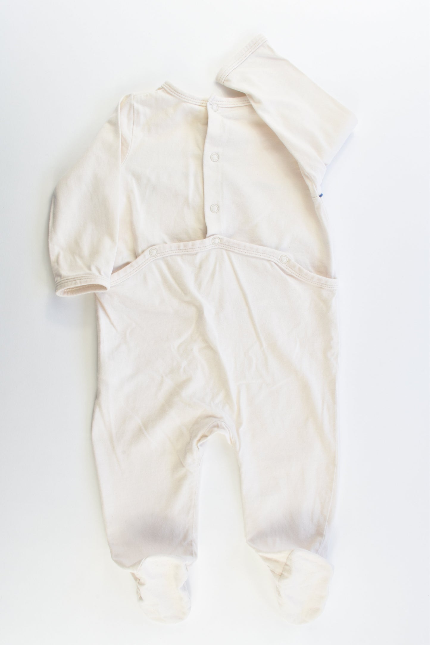 Carrefour (Spain) Size 00 (9 months) Footed 'I Love My Mummy' Romper