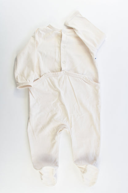 Carrefour (Spain) Size 00 (9 months) Footed 'I Love My Mummy' Romper