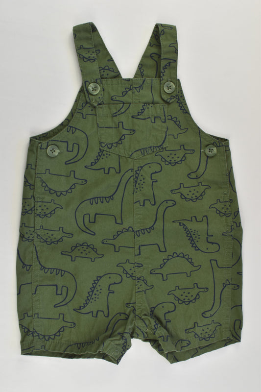 Carter's Size 0 (12 months) Dinosaurs Short Overalls