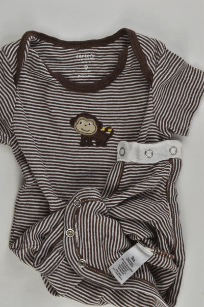 Carter's Size 0 (9 months) Monkey Bodysuit