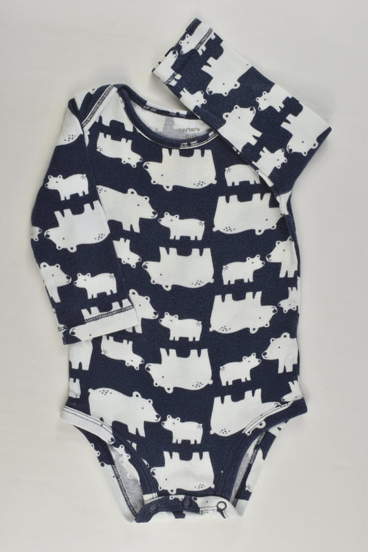 Carter's Size 0 (9 months) Polar Bear Bodysuit