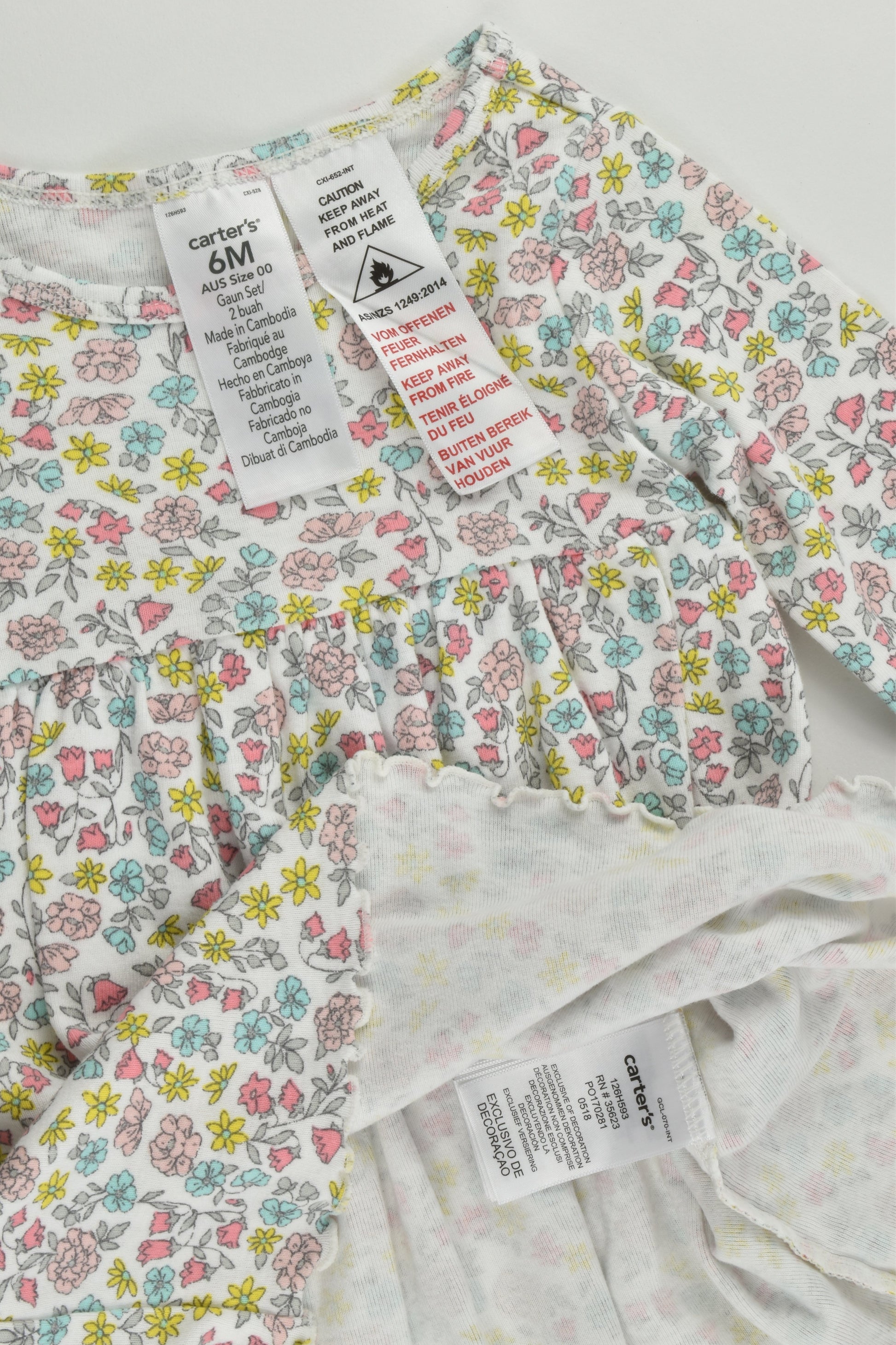 Carter's Size 00 (6 months) Liberty Print Dress and Matching Bloomers