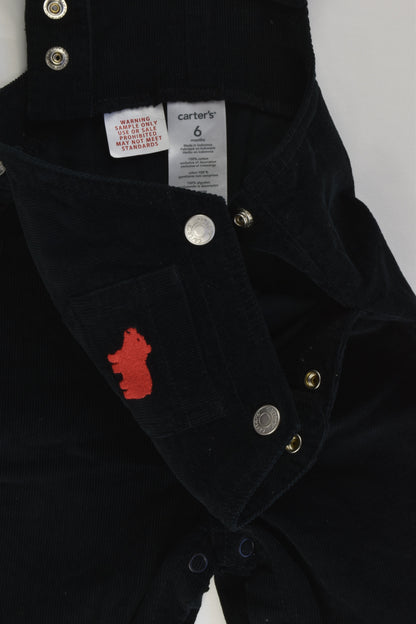 Carter's Size 00 (6 months) Soft Bear Cord Overalls
