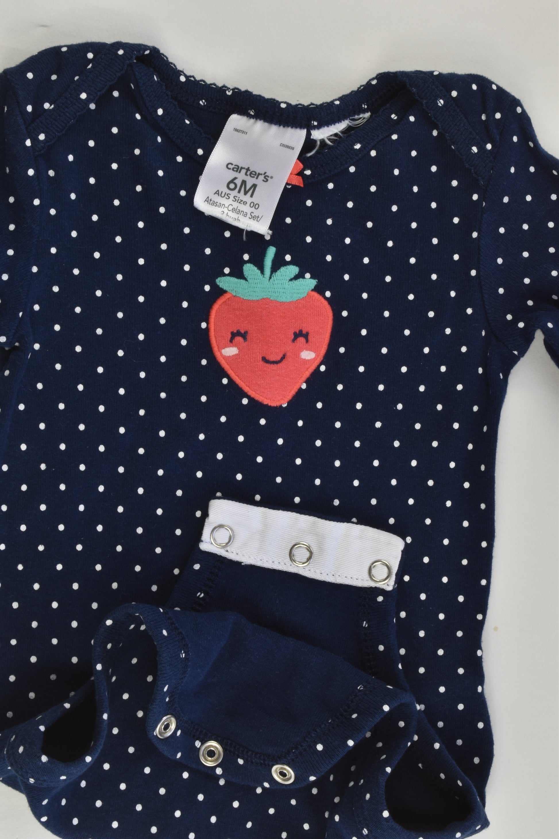 Carter's Size 00 (6 months) Strawberry Bodysuit