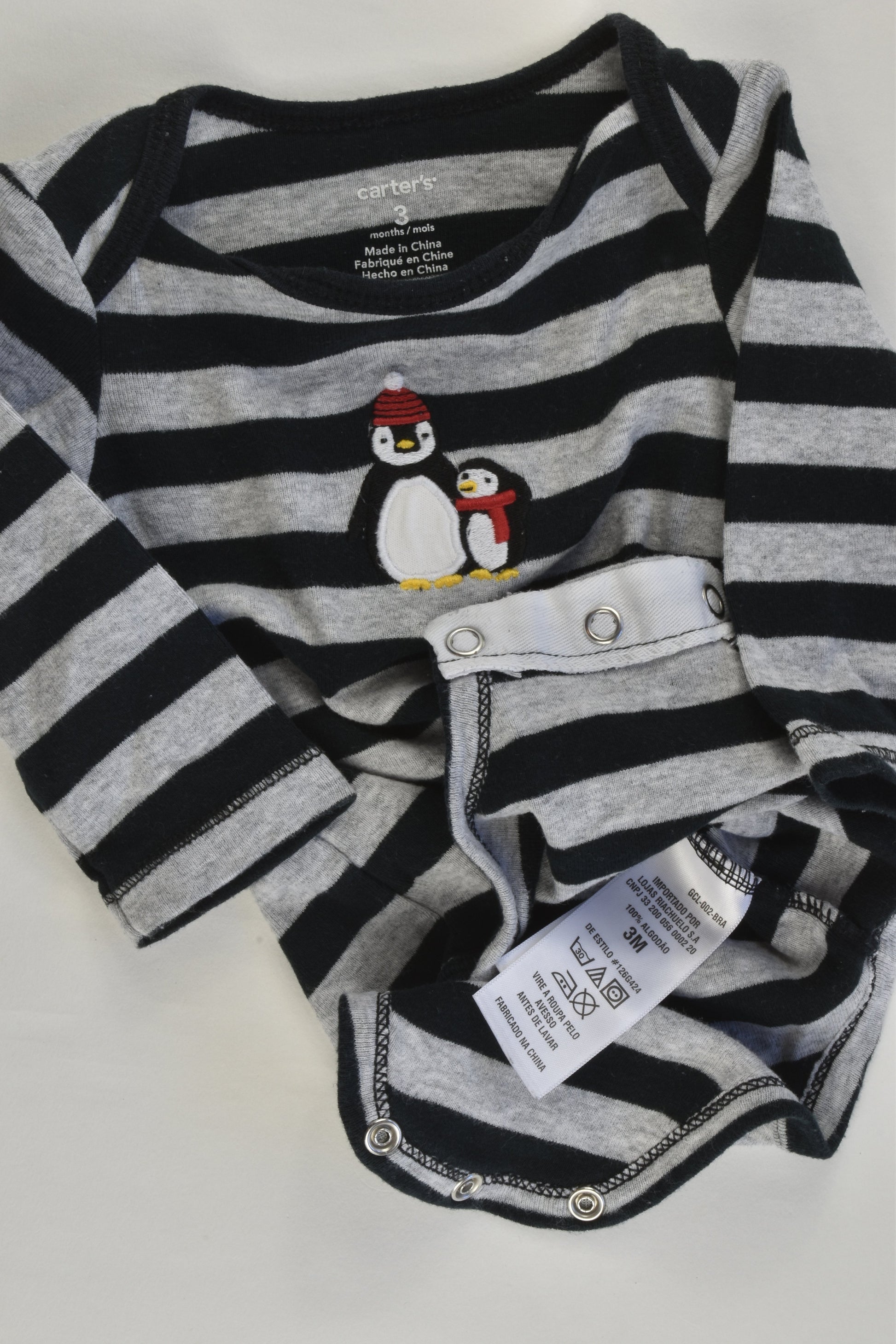 Carter's Size 000 (3 months) Penguin Bodysuit and Pants