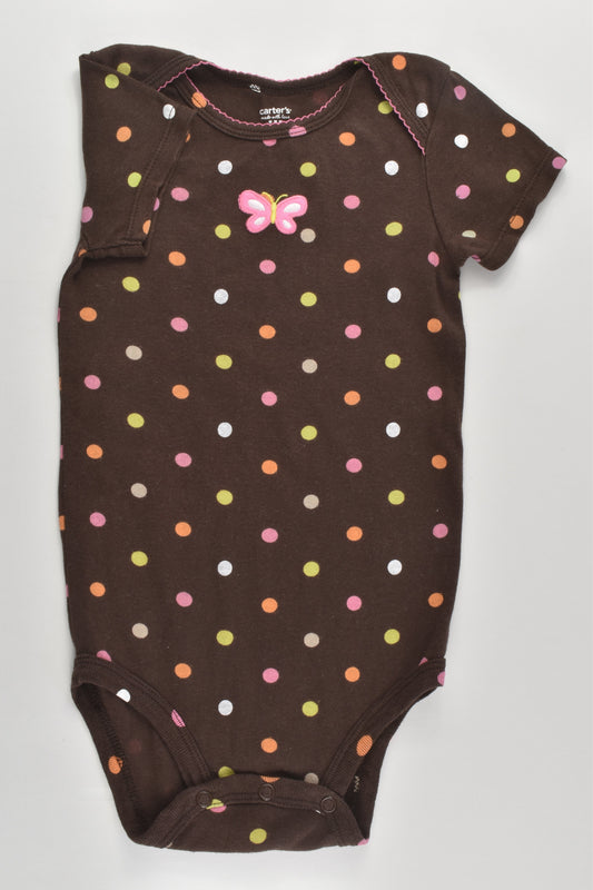 Carter's Size 2 (24 months) Butterfly and Polka Dots Bodysuit
