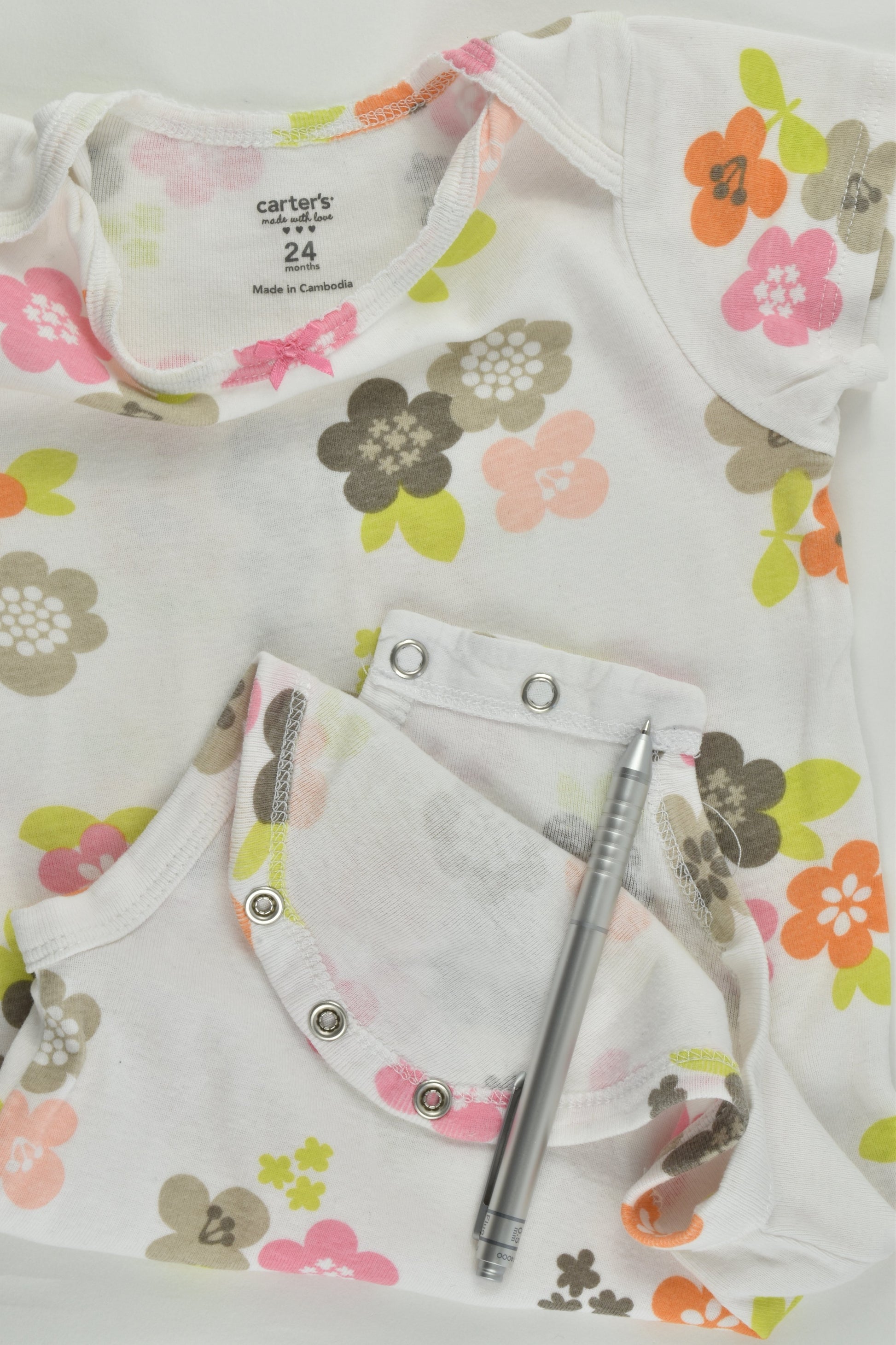 Carter's Size 2 (24 months) Floral Bodysuit