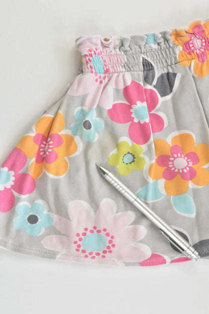Carter's (?) Size 3-4 Floral Skirt with Shorts Underneath