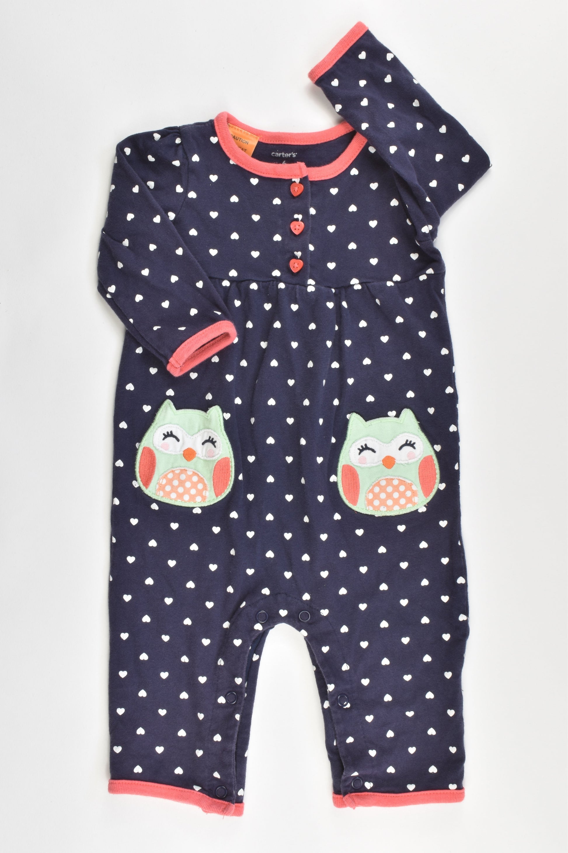 Carter's Size 6 months Owl Romper