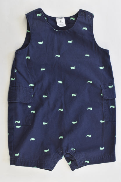 Carter's Size 6 months Short Whales Overalls