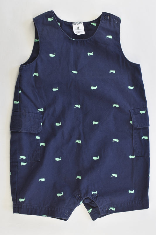 Carter's Size 6 months Short Whales Overalls