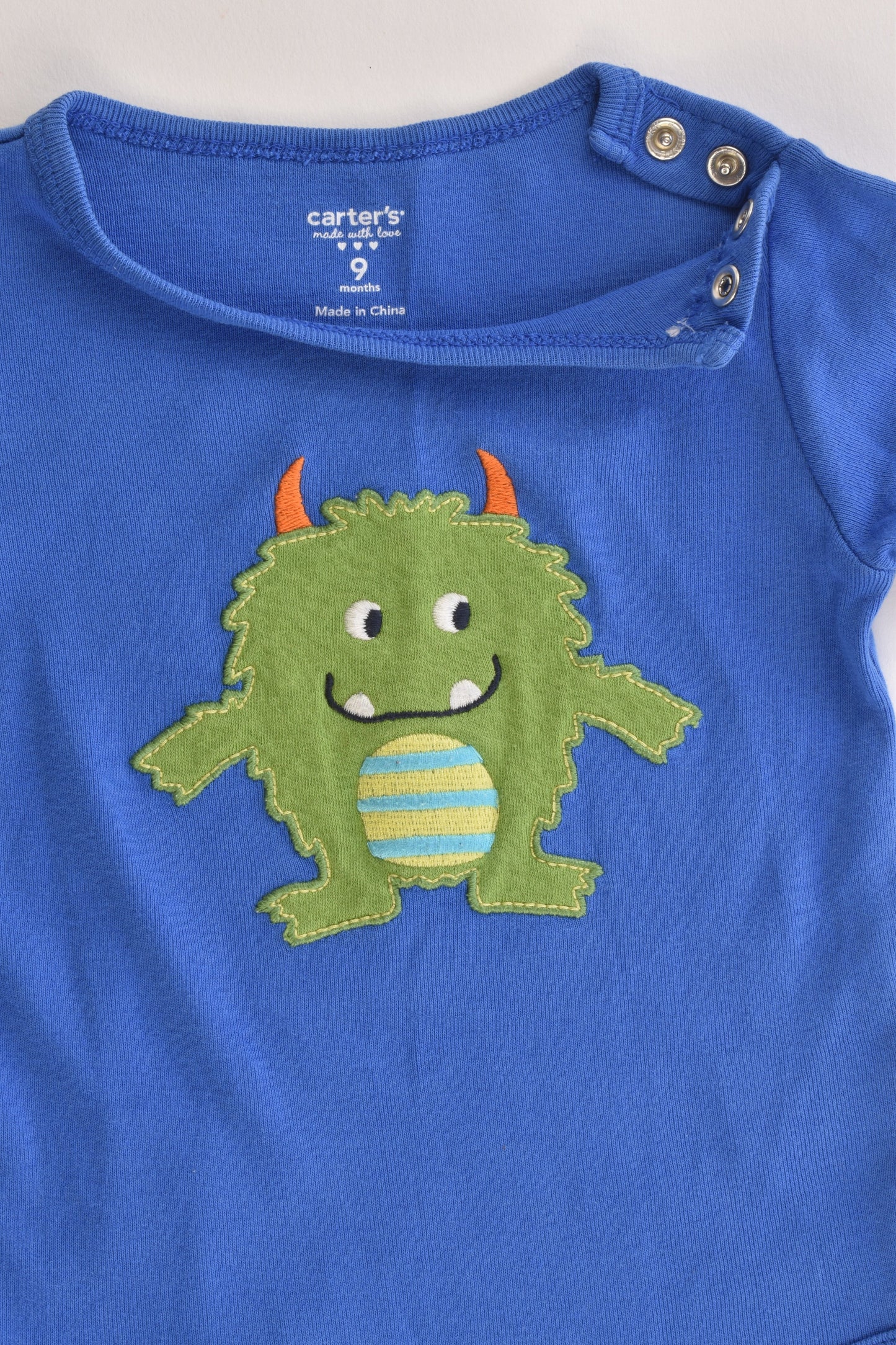 Carter's Size 9 months Friendly Monster Bodysuit