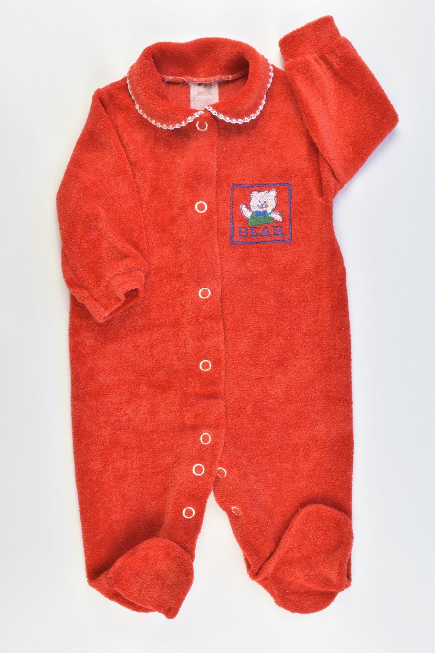 Carter's Size approx 000 Vintage Teddy Terry Romper
