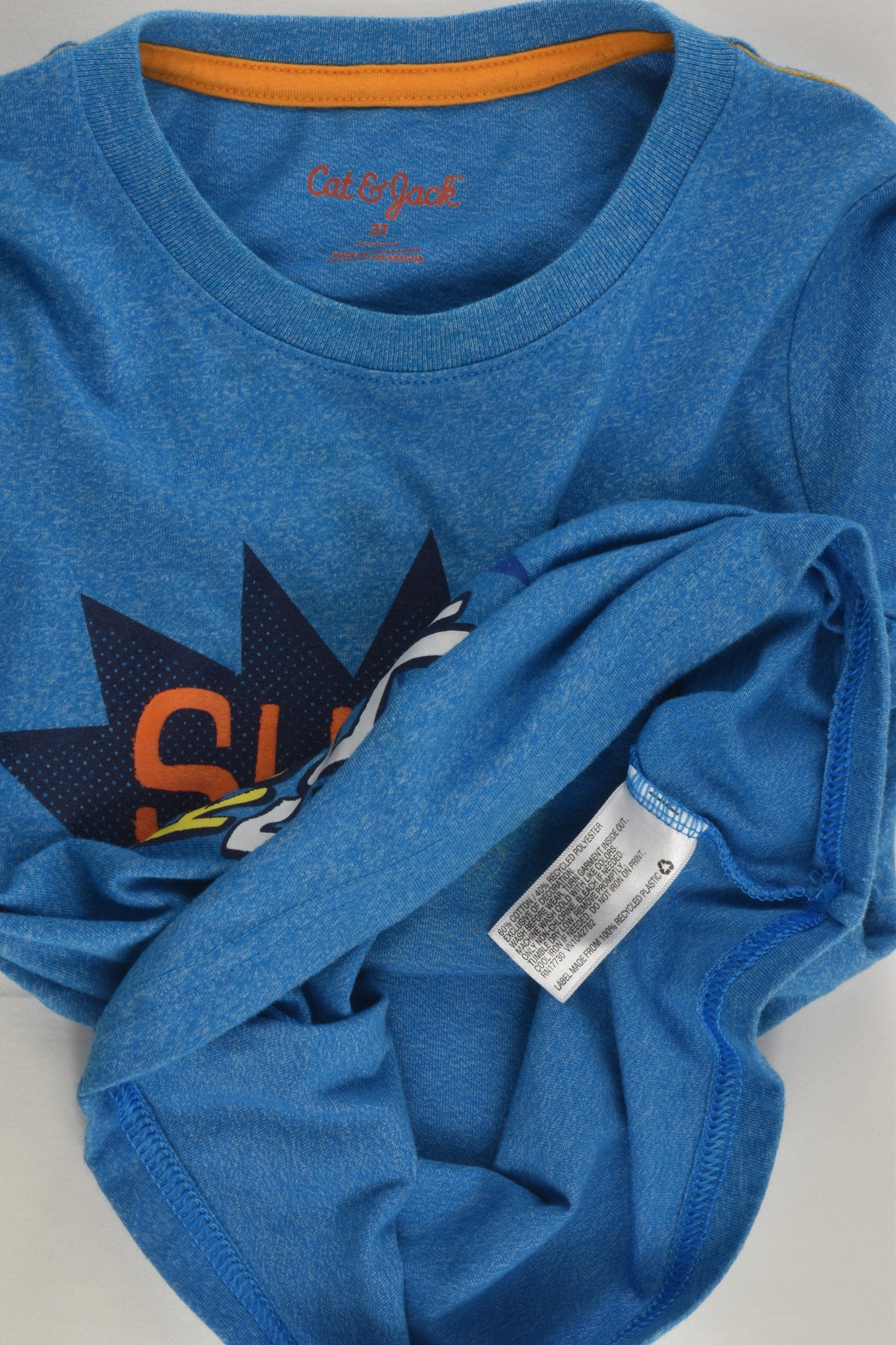Cat & Jack Size 3 'Super Powers Run In The Family' T-shirt