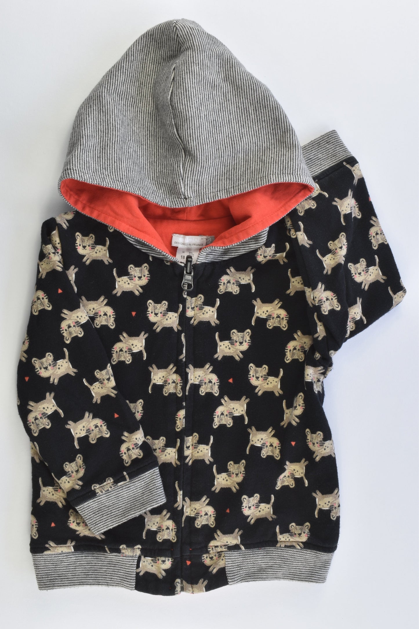 Catimini (France) Size 0-1 (18 months) Reversible Hooded Jumper
