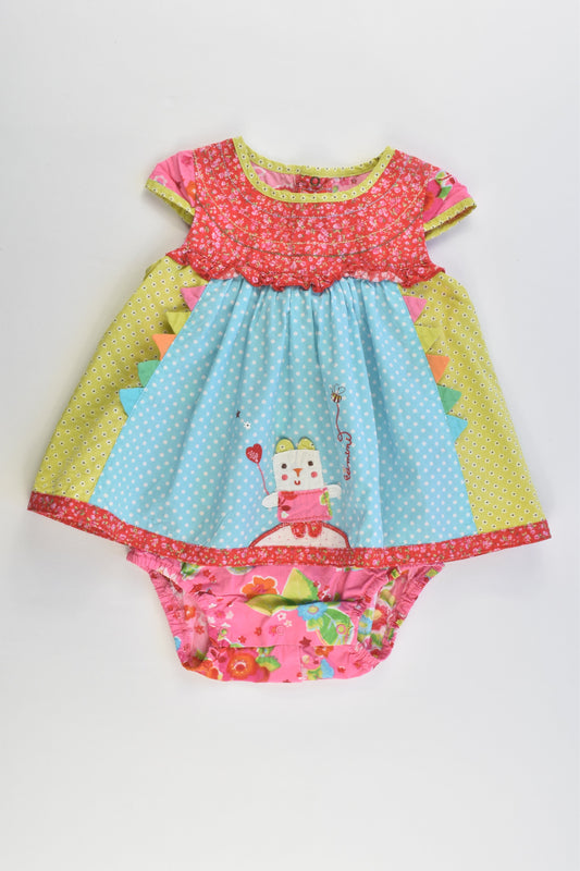 Catimini (France) Size 00 (6 months, 67 cm) Colorful Outfit
