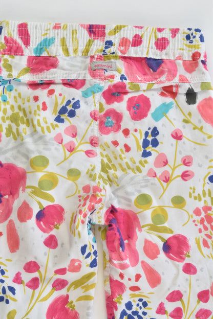 Catimini (France) Size 1-2 (2 years, 86 cm) Lined Floral Pants