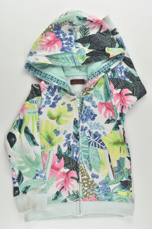 Catimini (France) Size 3 (98 cm) Floral Hooded Jumper