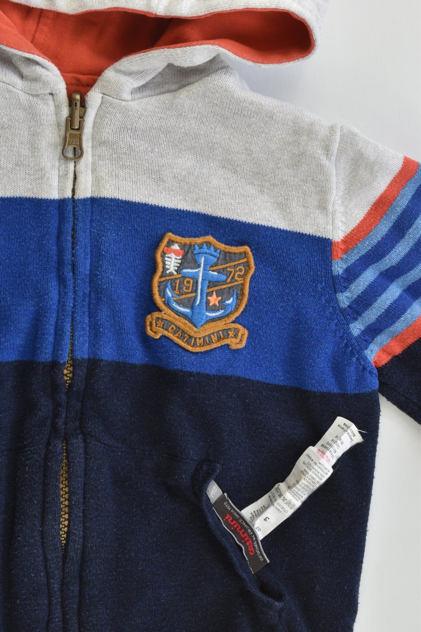 Catimini (France) Size 3 (98 cm) Reversible Hooded Jumper
