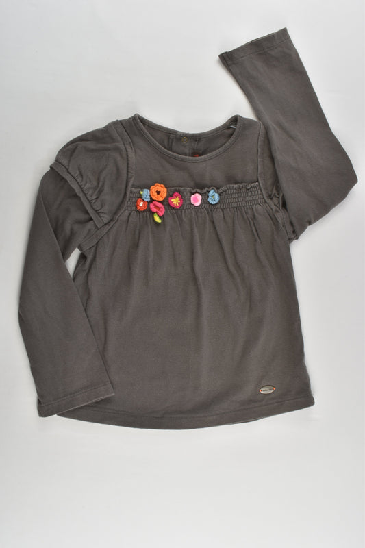 Catimini Size 4 (102 cm) Floral Detail Top