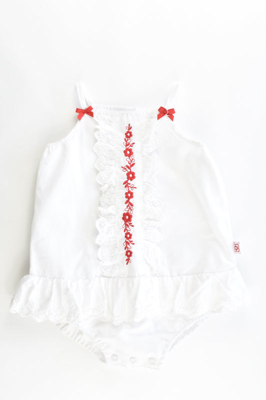 Catriona Rowntree Size 6-12 months Lace Romper Sunsuit
