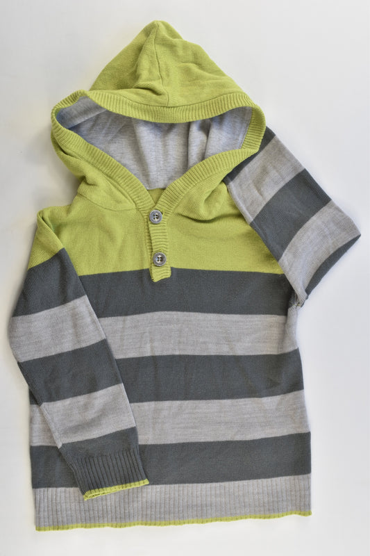Charlie & Me Size 2-3 Knitted Hooded Jumper