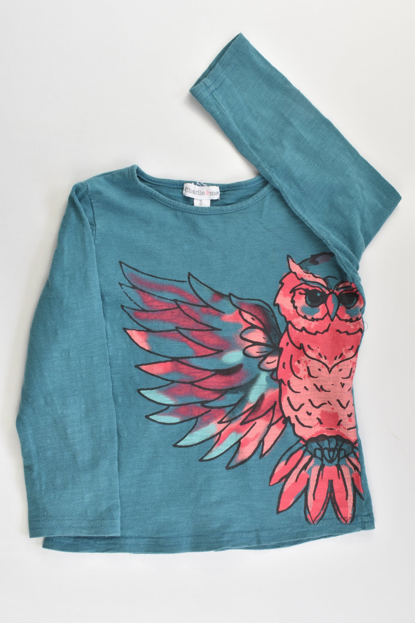 Charlie & Me Size 3 Owl Top