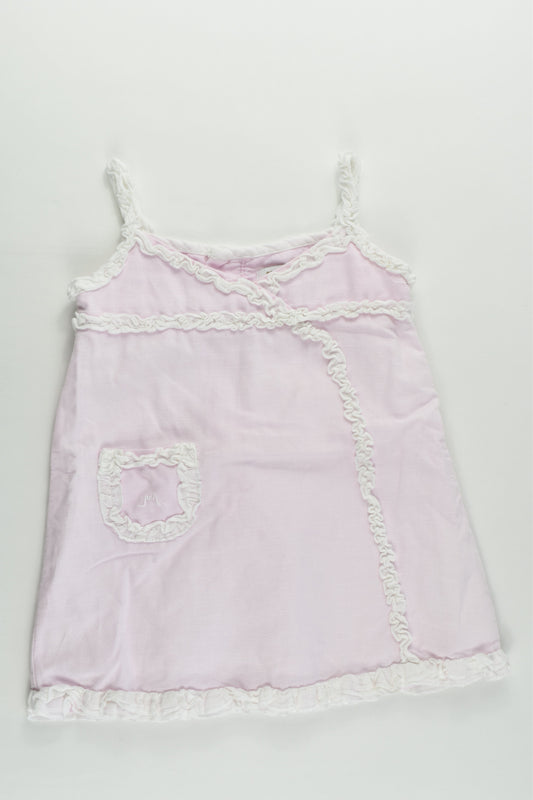 Château De Sable (France) Size 0-1 (12 months) Lined Linen/Cotton Dress