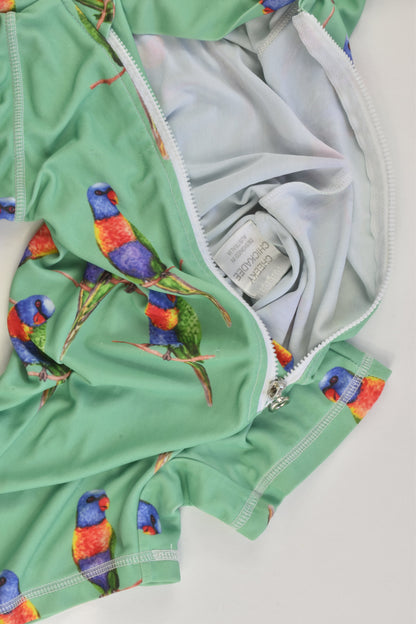 Cheeky Chikadee (AU) Size 1 Green Rainbow Lorikeet Swim Suit