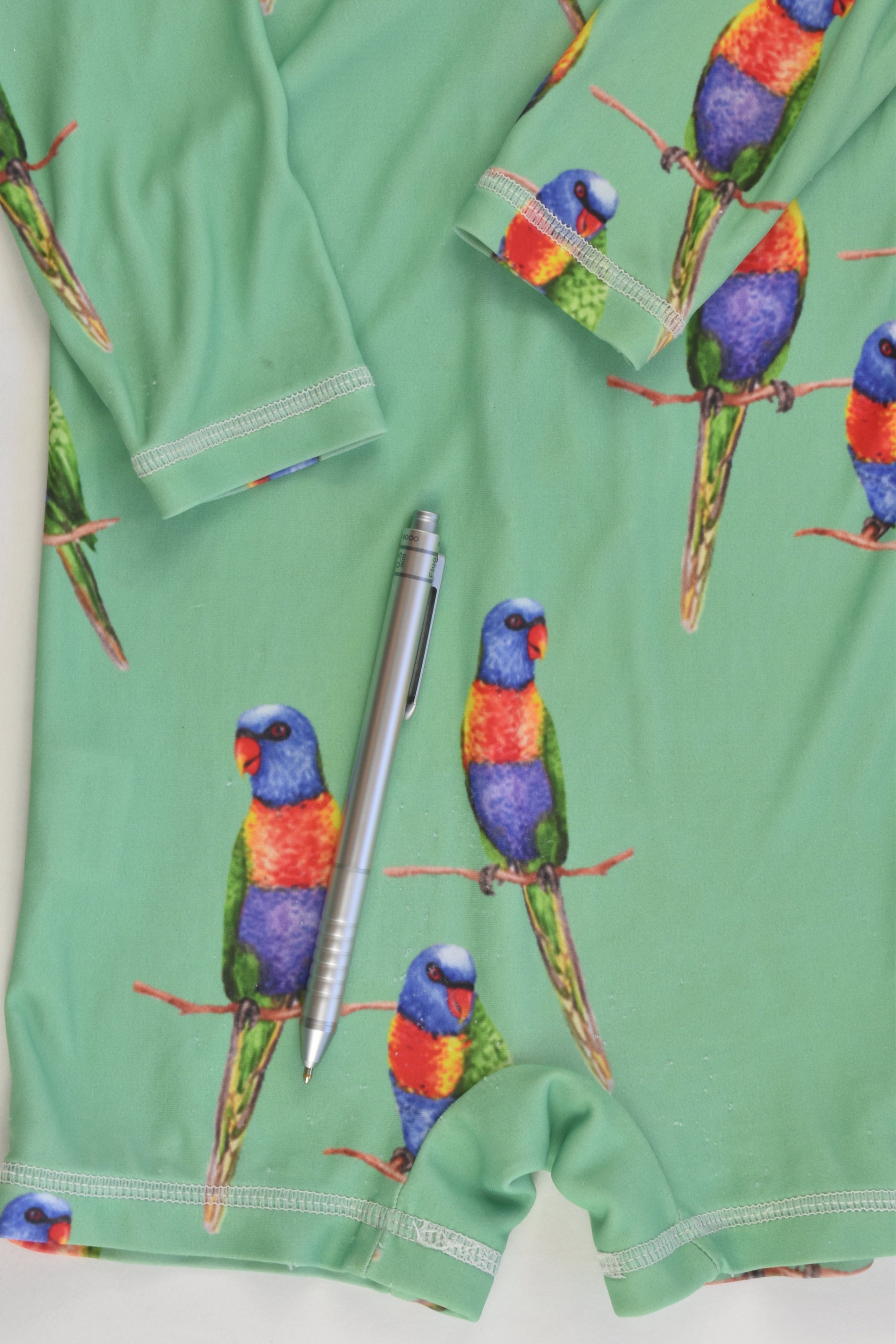 Cheeky Chikadee (AU) Size 1 Green Rainbow Lorikeet Swim Suit