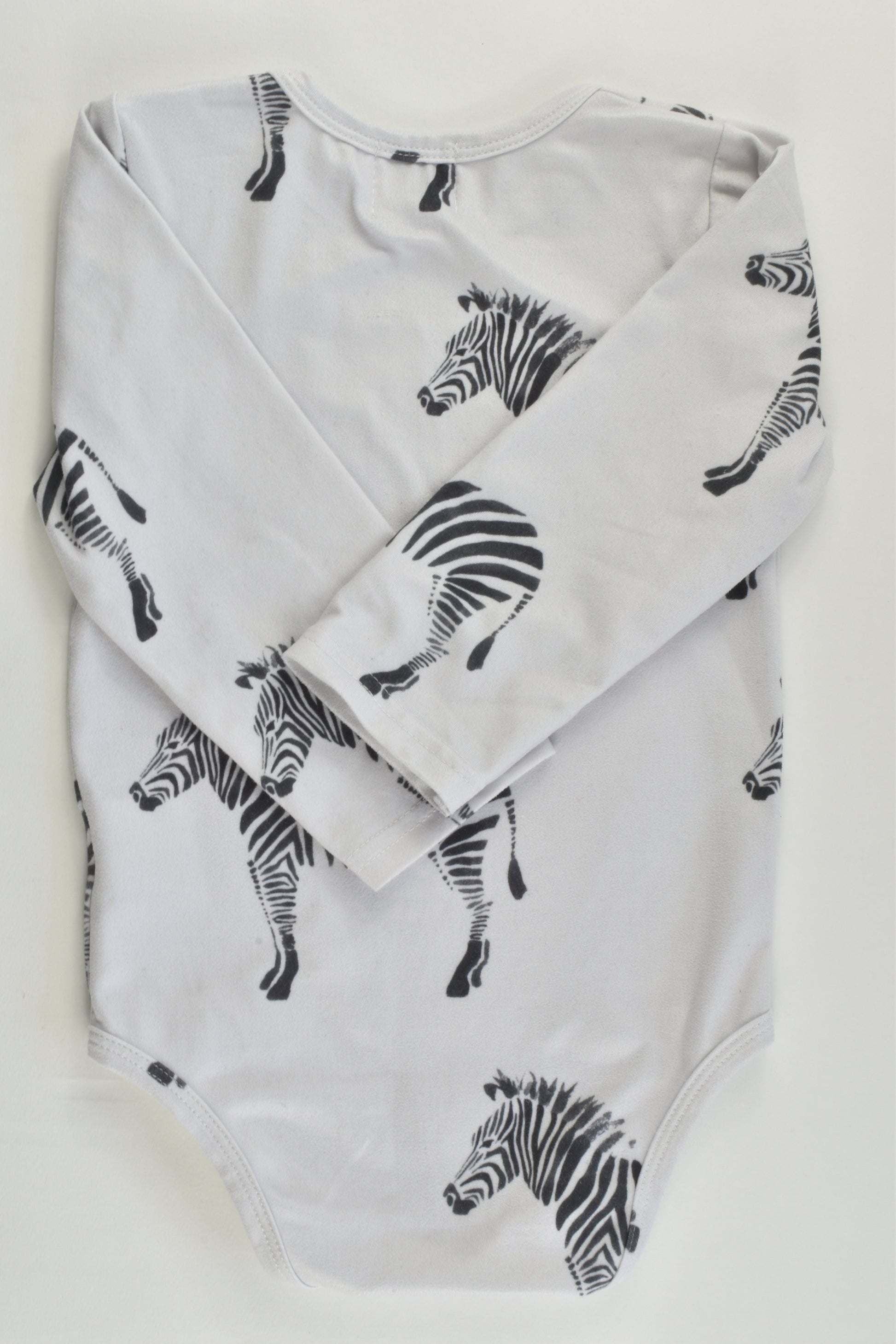Cheeky Chikadee Size 0 (6-12 months) Zebra Bodysuit