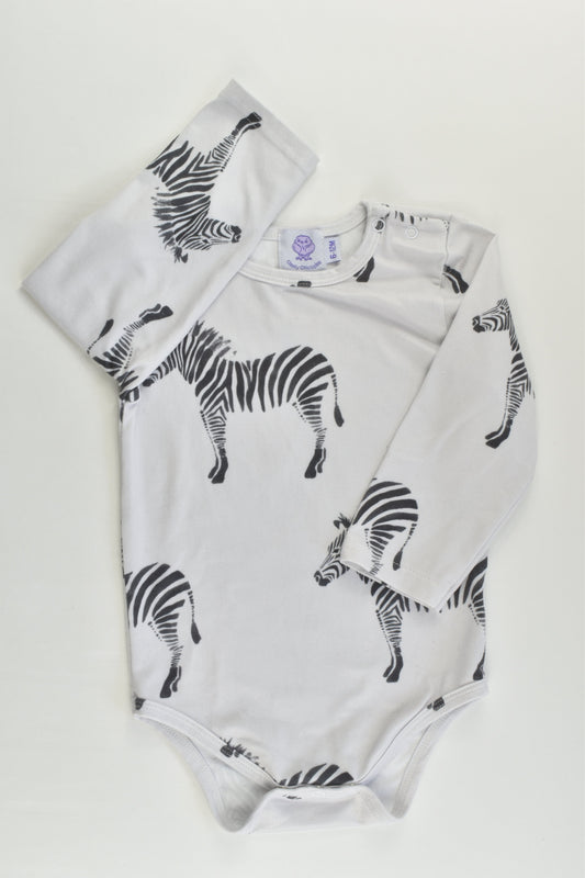 Cheeky Chikadee Size 0 (6-12 months) Zebra Bodysuit