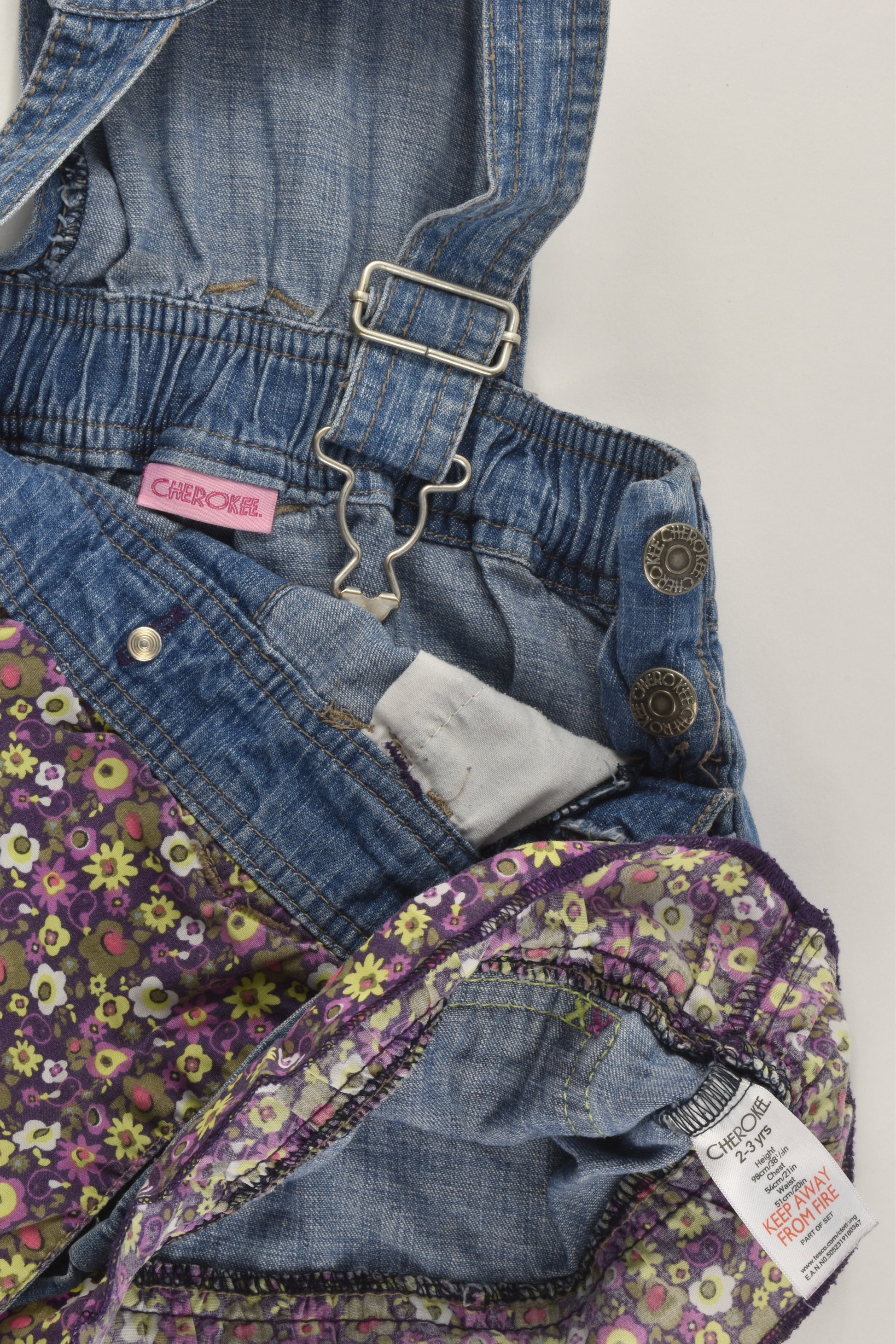 Cherokee Size 2-3 (98 cm) Denim Dress