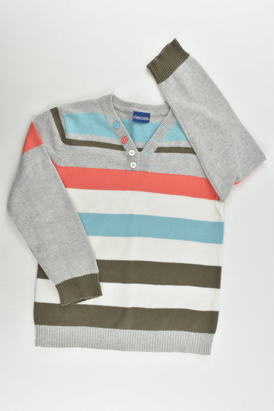 Cherokee Size 4-5 (110 cm) Striped Knitted Jumper