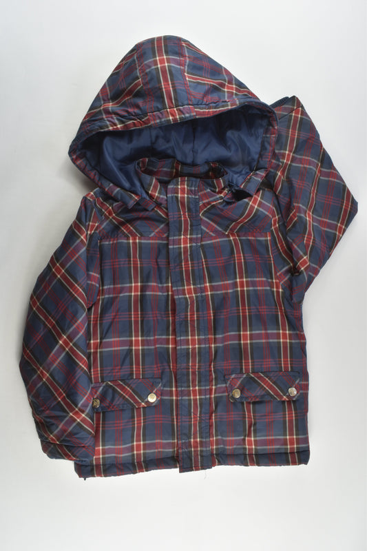 Chikeeduck Size 5-6 Checked Puffer Jacket