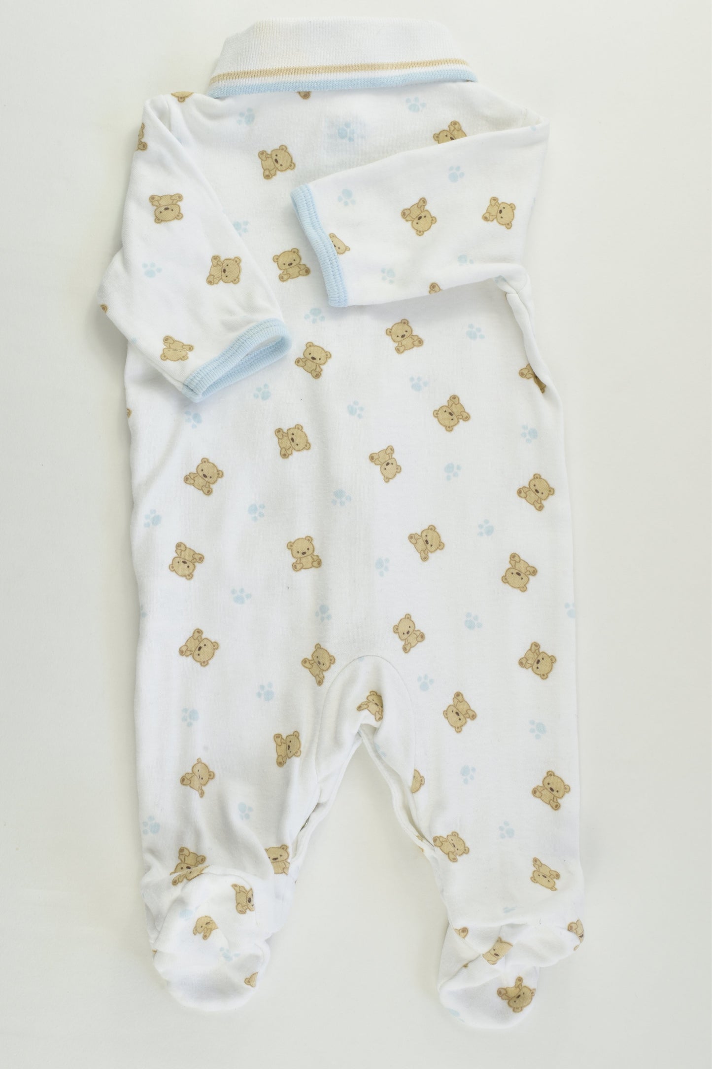 Child Of Mine by Carter's Size 0000 (Newborn) Teddy Bear Footed Romper