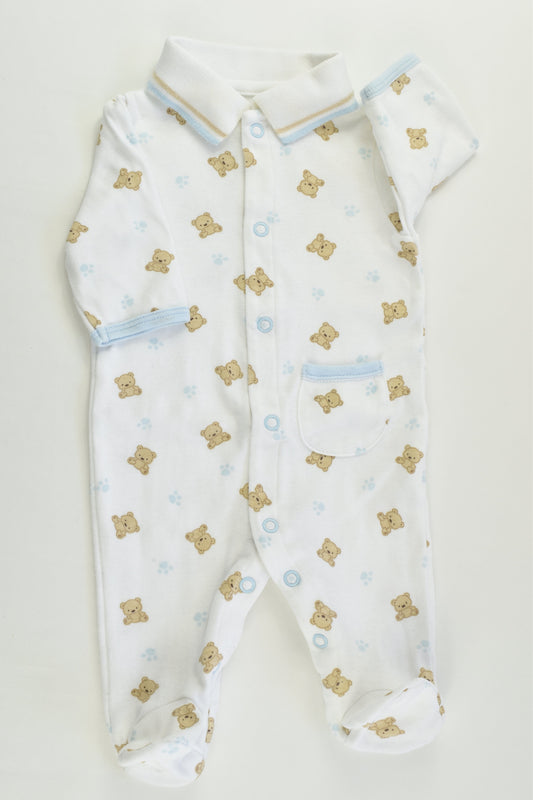 Child Of Mine by Carter's Size 0000 (Newborn) Teddy Bear Footed Romper