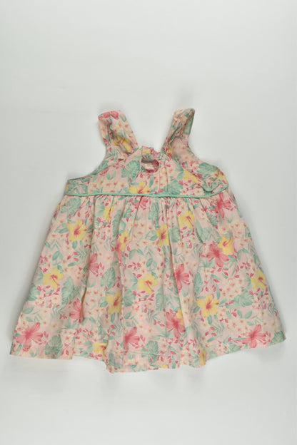 Chipie Baby (France) Size 0 (12 months, 74 cm) Floral Dress