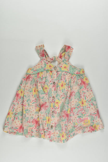Chipie Baby (France) Size 0 (12 months, 74 cm) Floral Dress