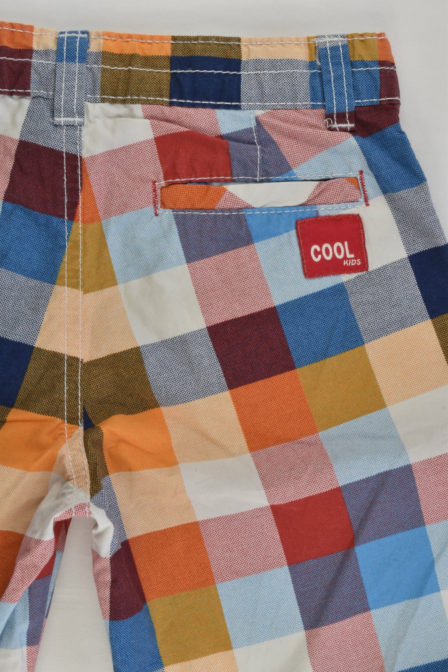 Cool Kids Size 5-6 Checked Lightweight Shorts