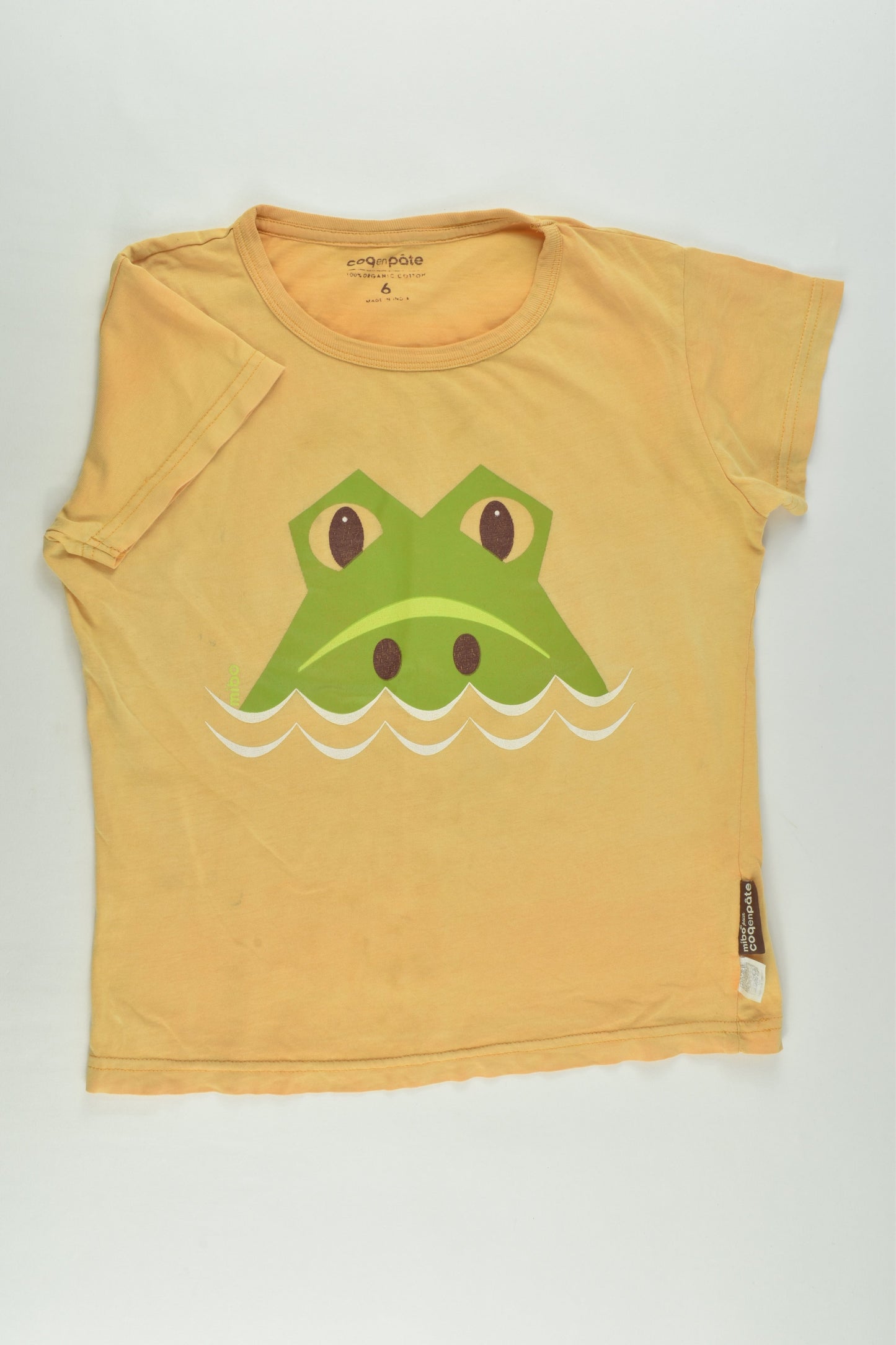 Coq en Pâte Size 6 Organic Crocodile T-shirt