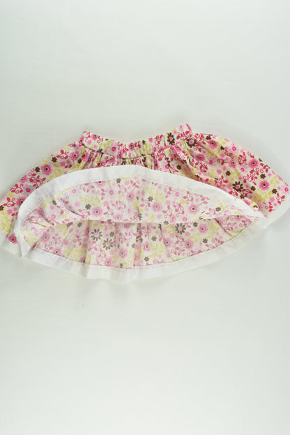 Cotton Kids Size approx 2 Floral Skirt