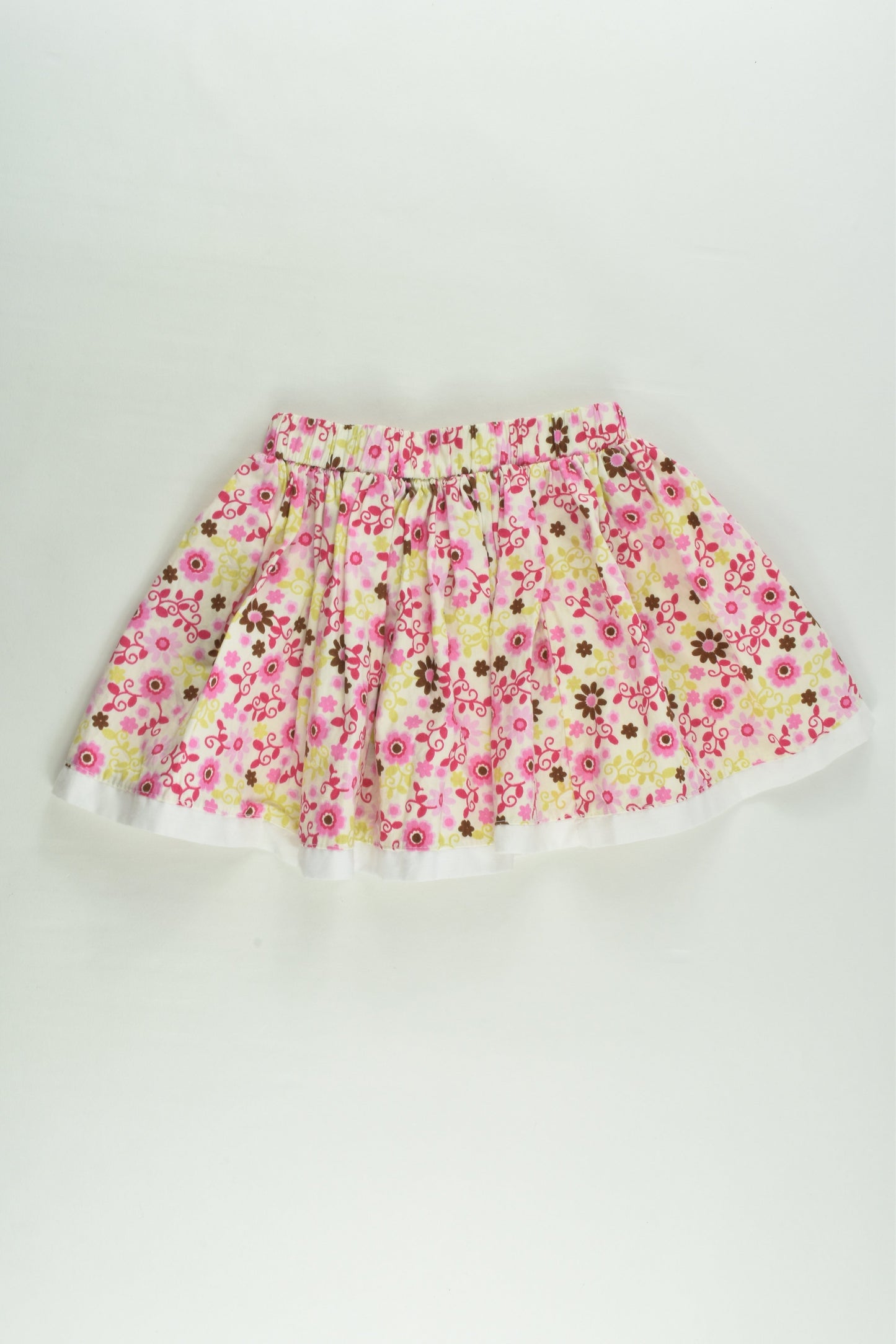Cotton Kids Size approx 2 Floral Skirt