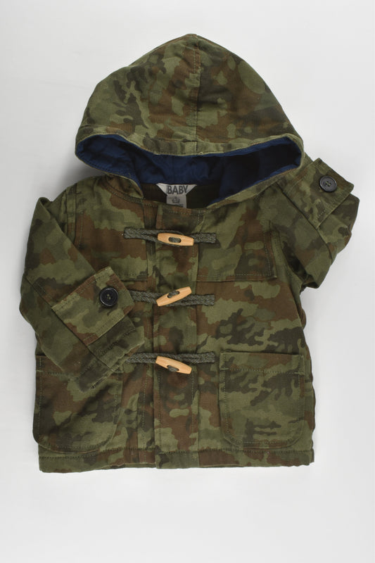 Cotton On Baby Size 0 (6-12 months) Camouflage Hooded Winter Jacket