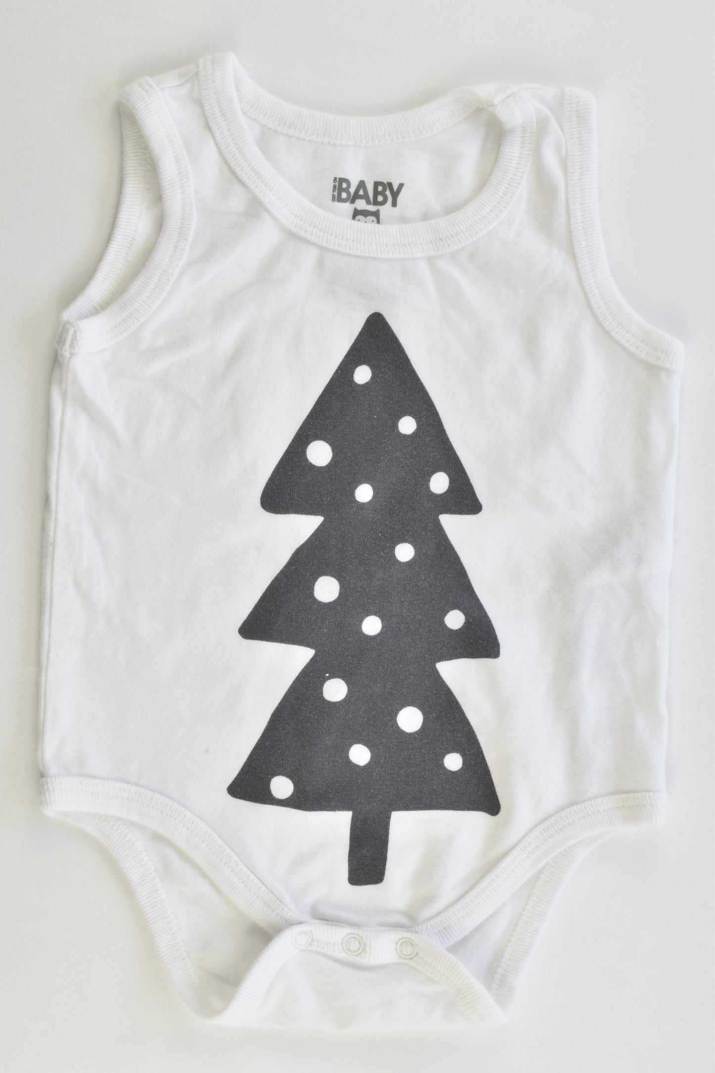 Cotton On Baby Size 0 (6-12 months) Christmas Tree Bodysuit