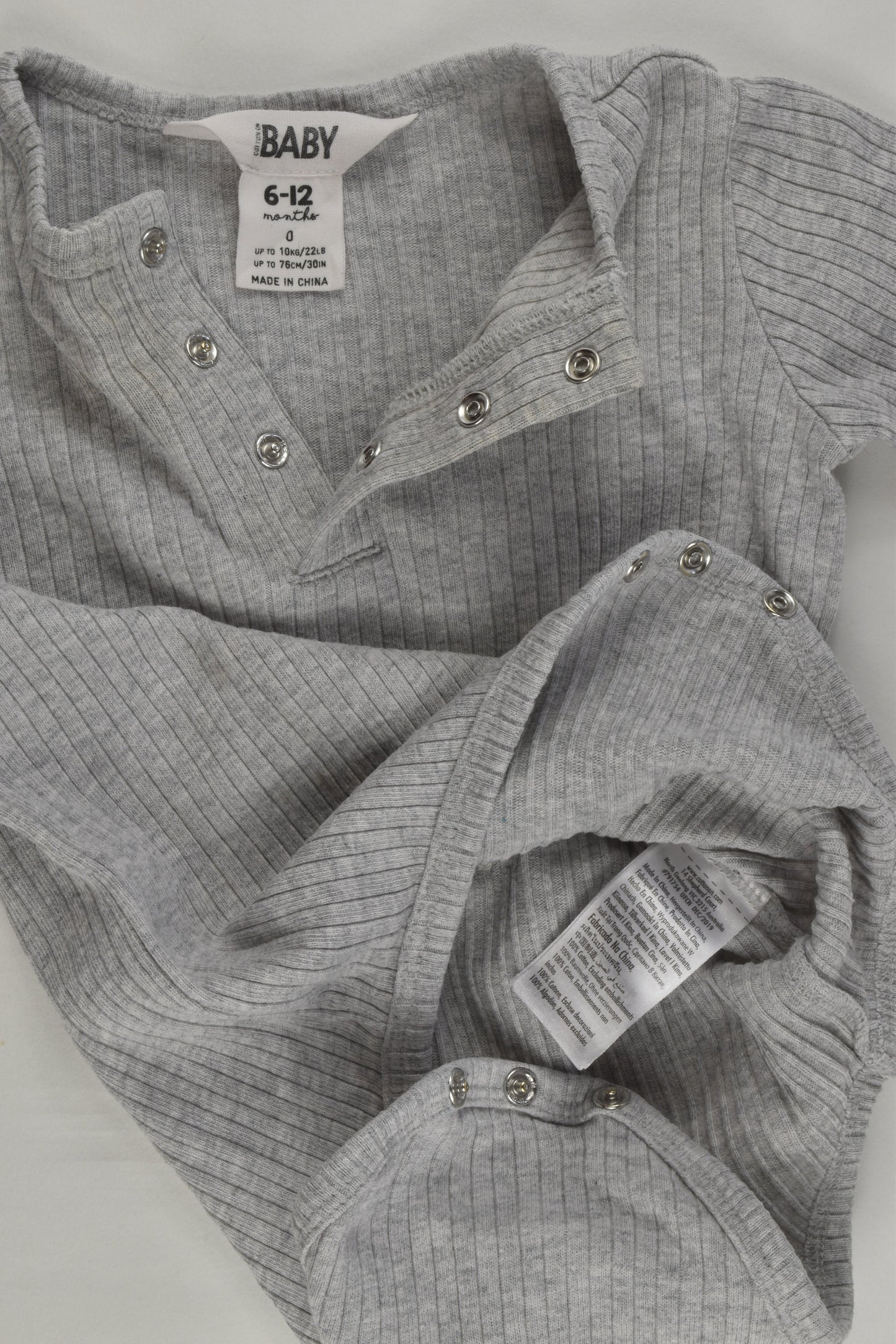 Cotton On Baby Size 0 (6-12 months) Ribbed Bodysuit