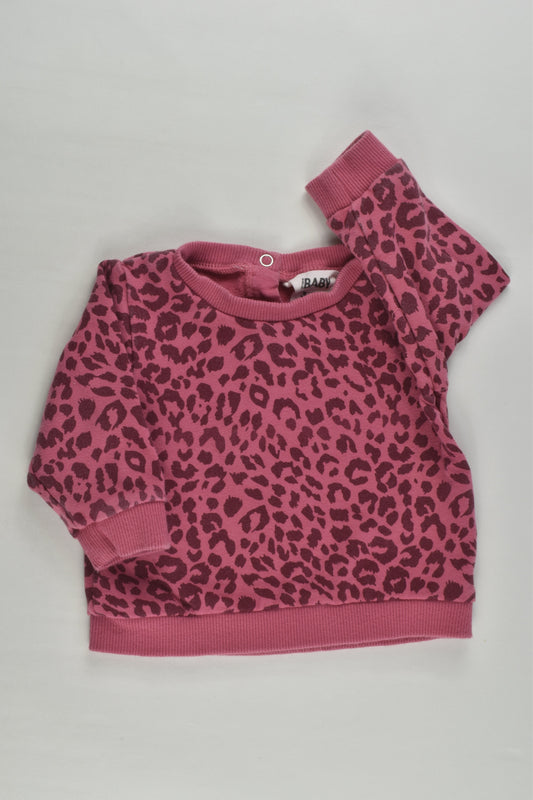 Cotton On Baby Size 00 (3-6 months) Leopard Print Sweater