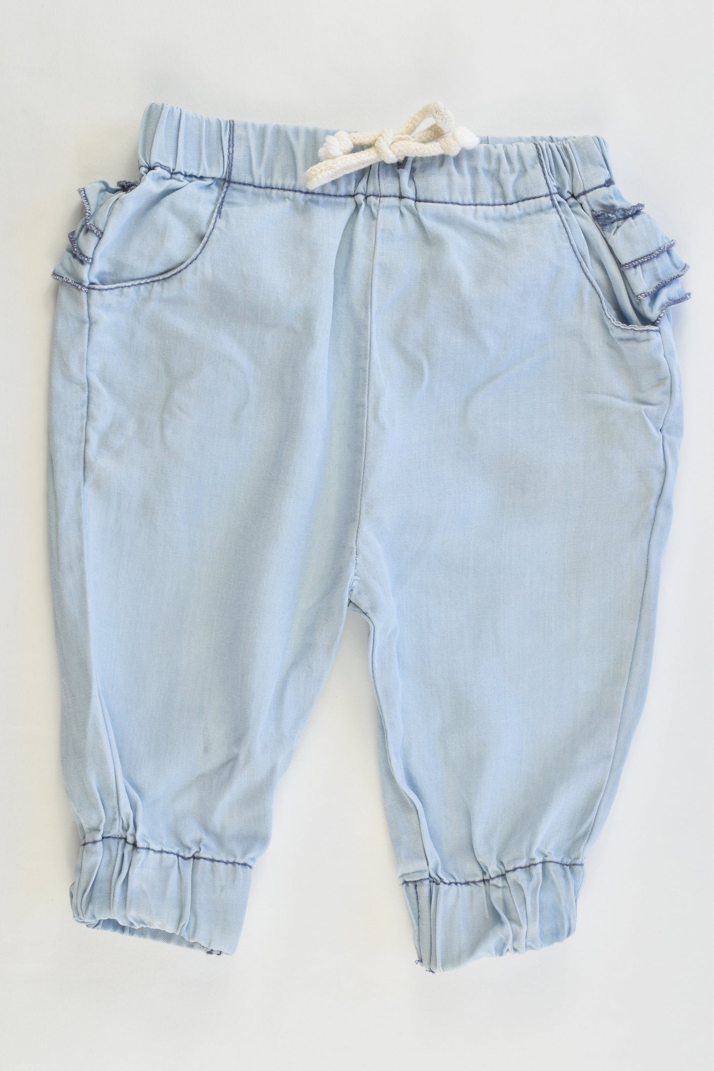 Cotton On Baby Size 00 (3-6 months) Lightweight Frill Pants