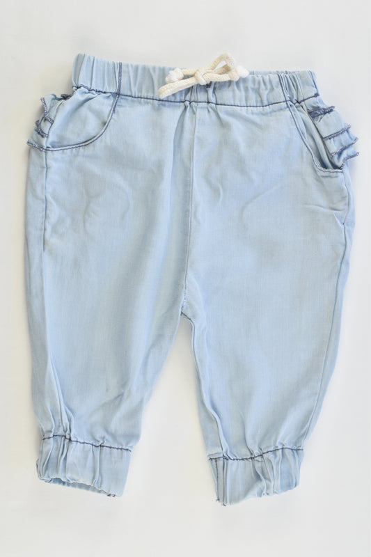 Cotton On Baby Size 00 (3-6 months) Lightweight Frill Pants
