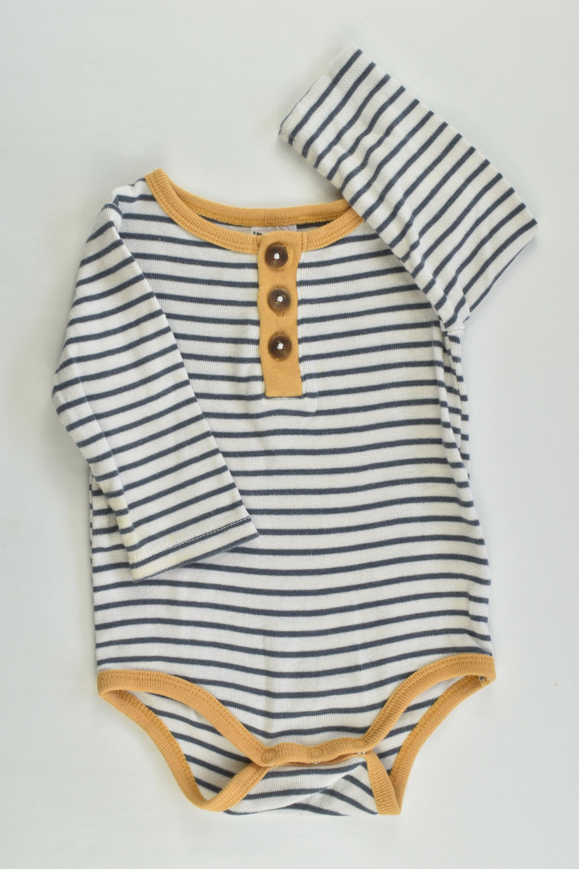 Cotton On Baby Size 00 (3-6 months) Striped Bodysuit